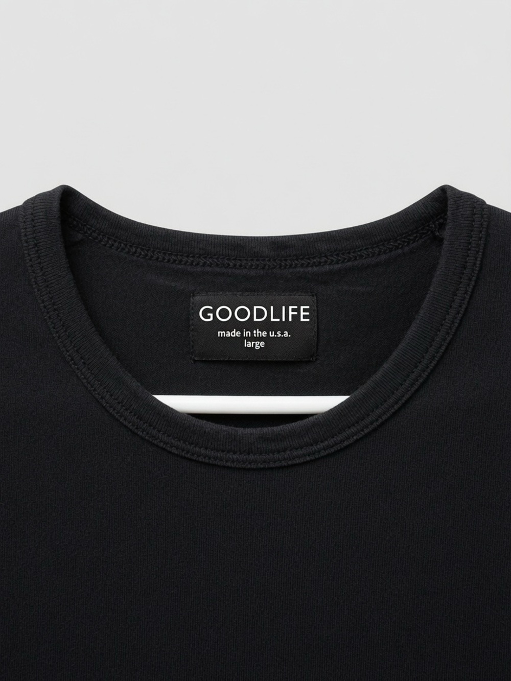 Goodlife Black Round-Neck Tee